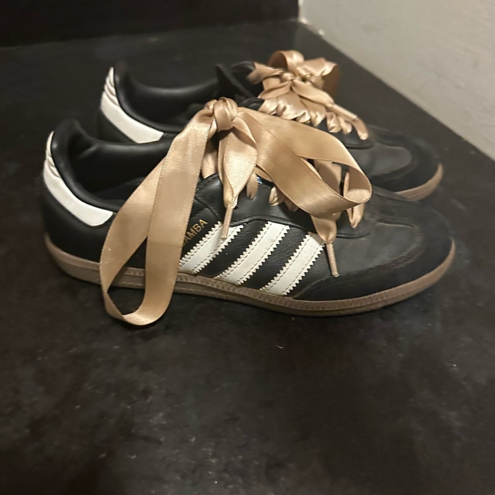 Adidas Black and Gold Sneakers Classic Style
